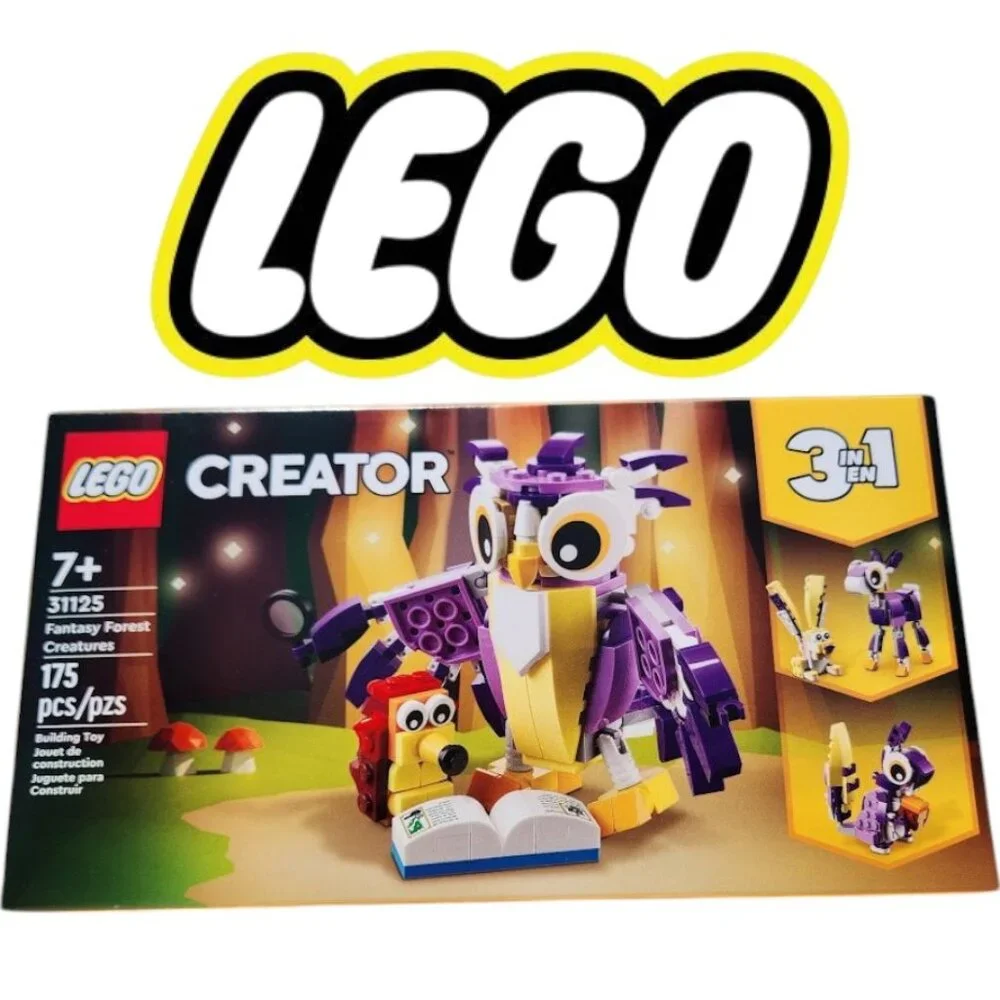 NEW LEGO 31125 Creator 3 in 1 OWL SQUIRREL RABBIT Fantasy Forest Creatures Woodl - Picture 13 of 13